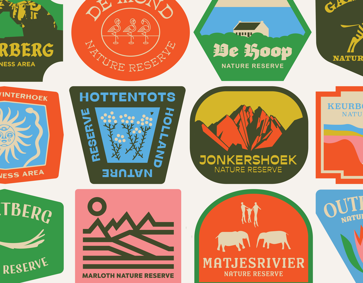 Western Cape Natural Reserves Badges