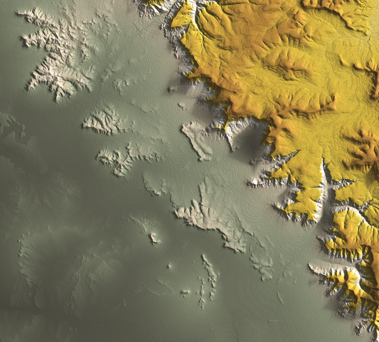Tankwa Karoo relief map