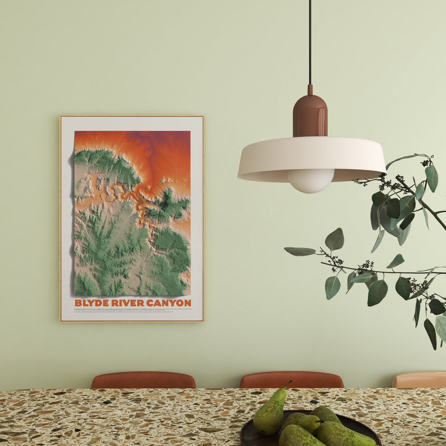 Blyde River Canyon relief map