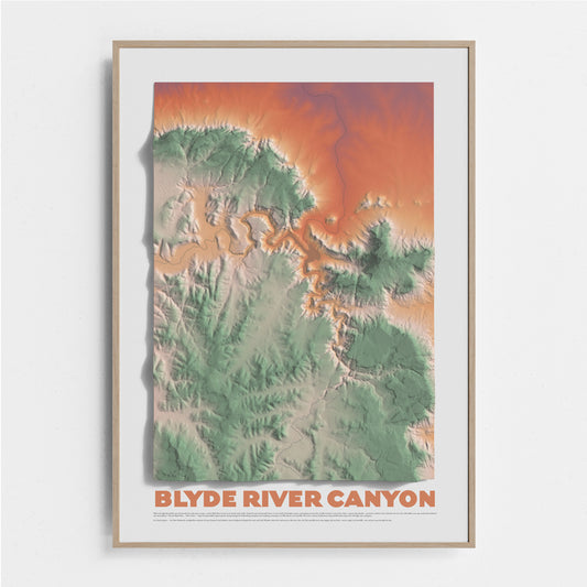 Blyde River Canyon relief map