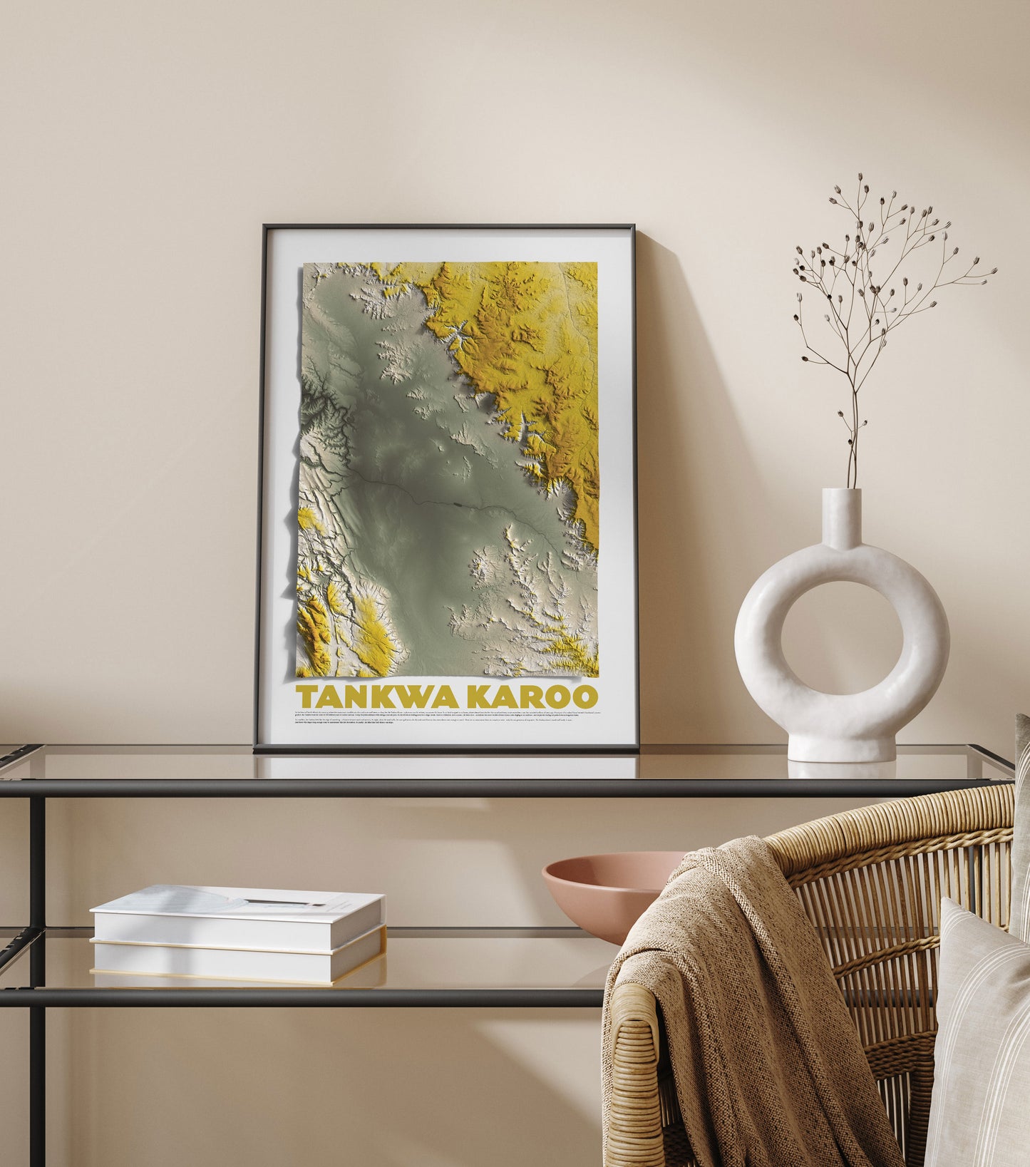 Tankwa Karoo relief map