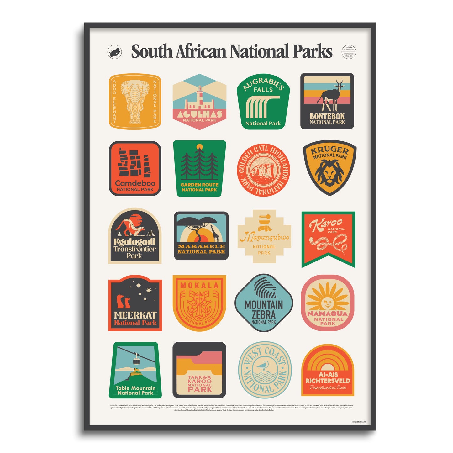 South African National Park Badges